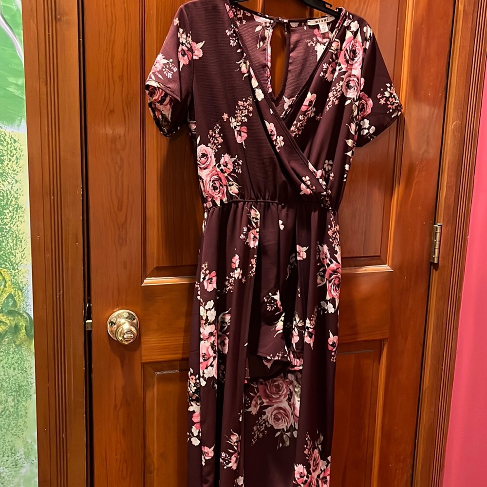 Francesca’s floral romper dress